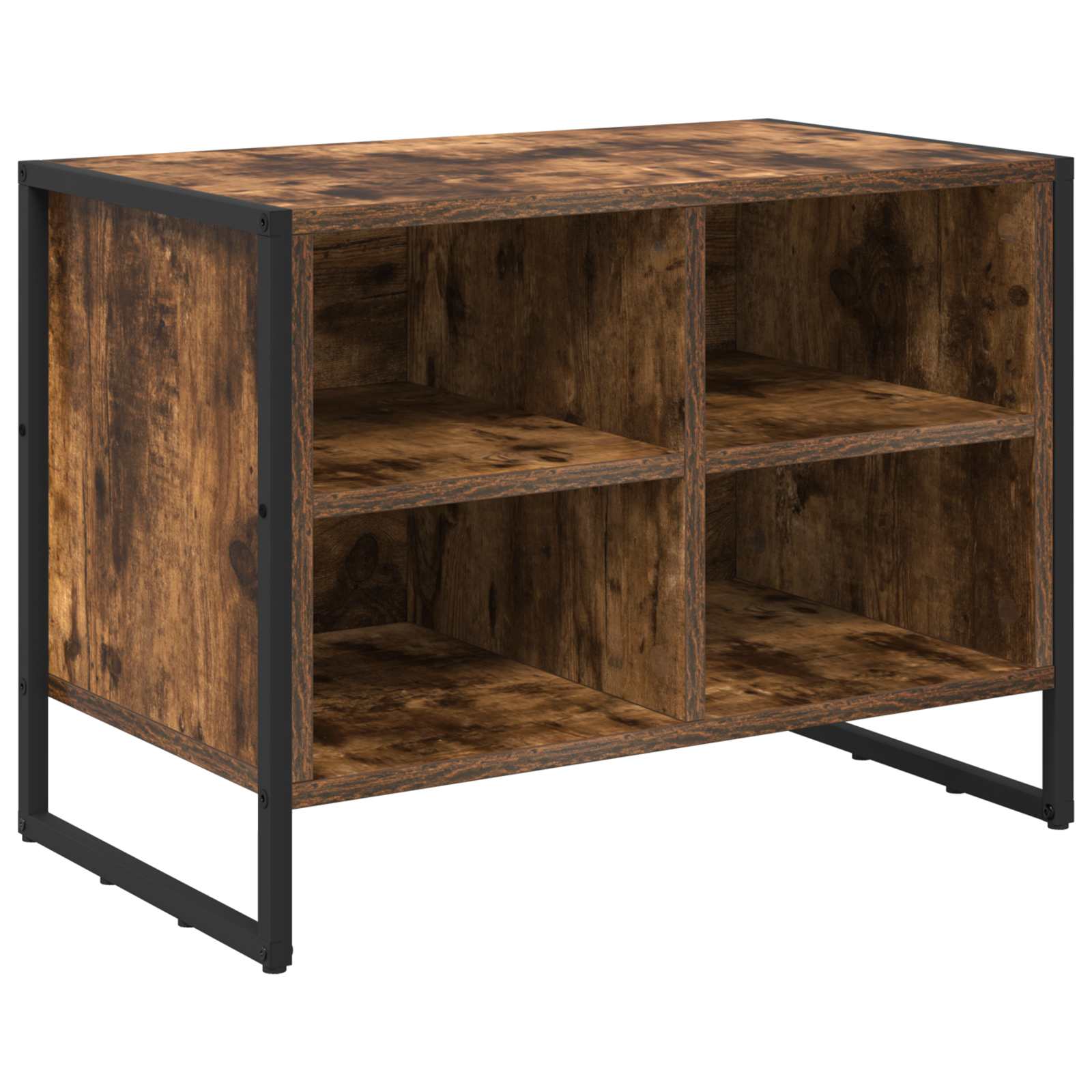 Vidaxx meuble à chaussures avec rangement chêne fumé 60 x 35 x 44 cm bois d'ingénierie
