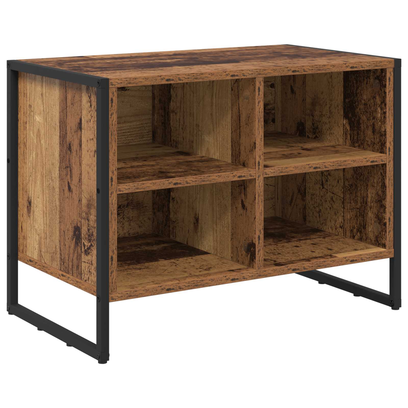 VidaXL armoire à chaussures avec rangement vieux bois 60 x 35 x 44 cm bois traité