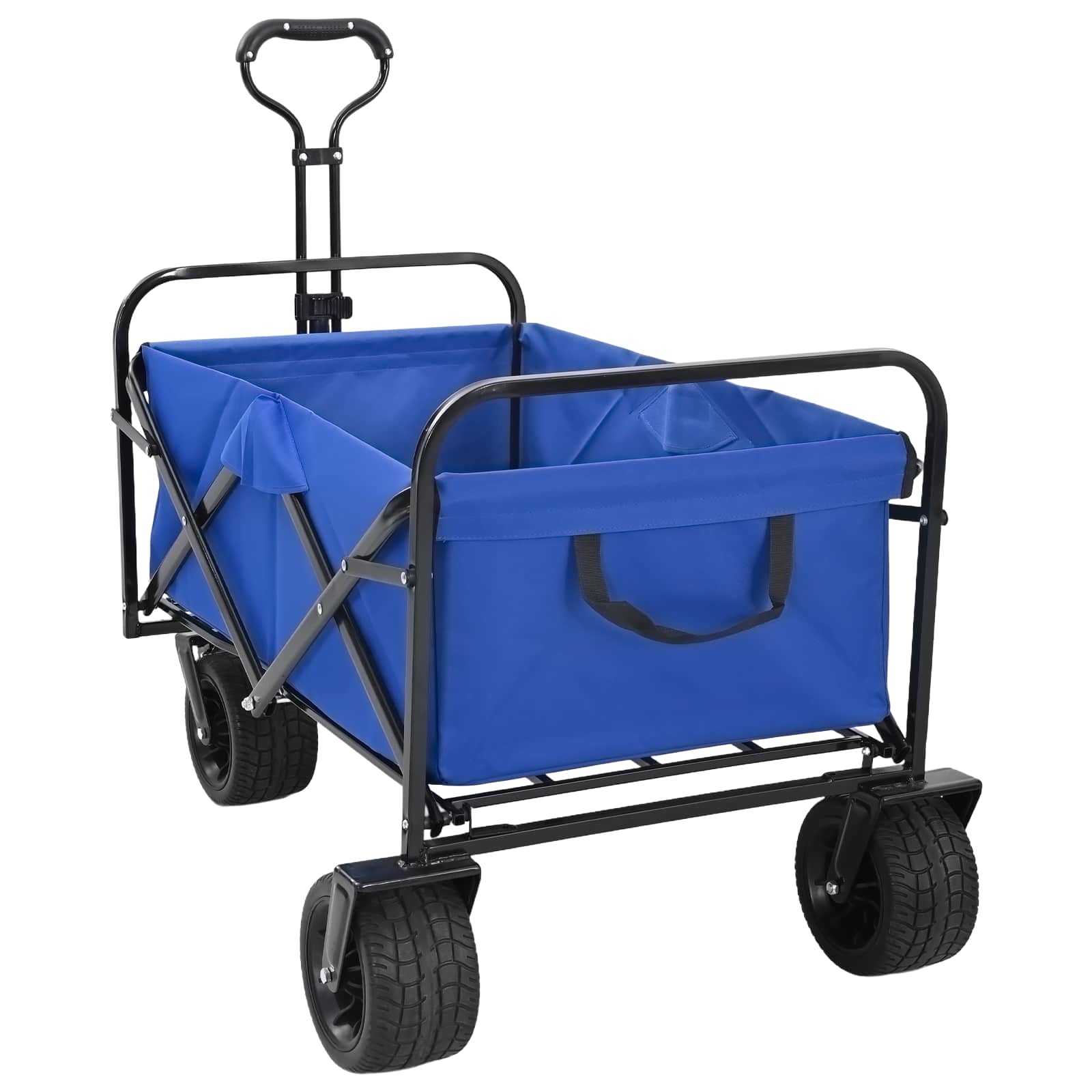 Vidaxx chariot à main pliable bleu 89 x 63 x 96 cm acier et tissu oxford