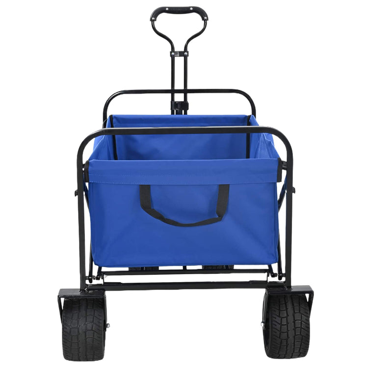 Vidaxx chariot à main pliable bleu 89 x 63 x 96 cm acier et tissu oxford