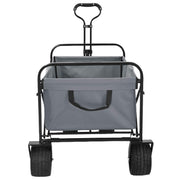 Vidaxx chariot à main pliable gris 89 x 63 x 96 cm acier et tissu oxford - afbeelding 3