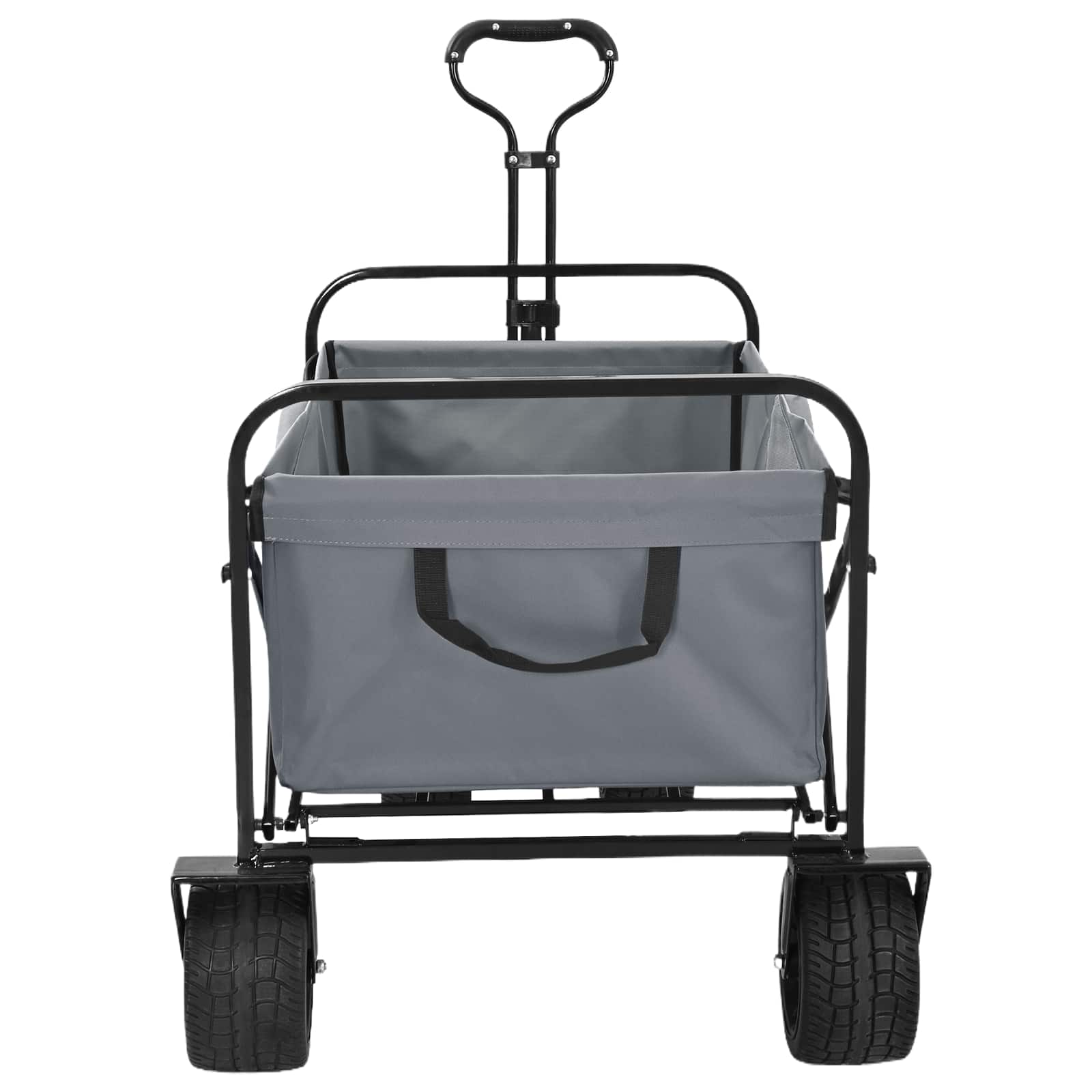 Vidaxx chariot à main pliable gris 89 x 63 x 96 cm acier et tissu oxford