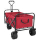 Vidaxx chariot à main pliable rouge 89 x 63 x 96 cm acier et tissu oxford