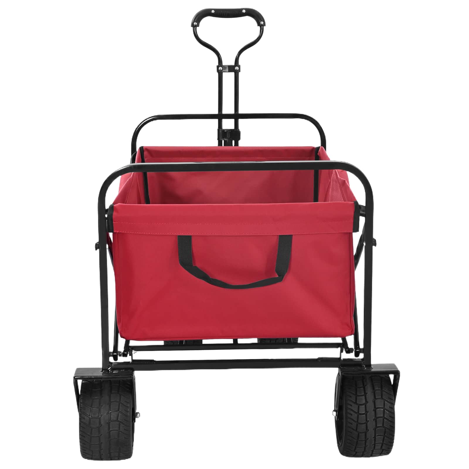 Vidaxx chariot à main pliable rouge 89 x 63 x 96 cm acier et tissu oxford