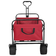 Vidaxx chariot à main pliable rouge 89 x 63 x 96 cm acier et tissu oxford - afbeelding 3