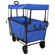 Vidaxx chariot à main pliable noir 105 x 56,5 x 116 cm tissu oxford - afbeelding 2
