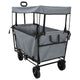 Vidaxx chariot à main pliable gris 105 x 56,5 x 116 cm tissu oxford