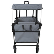 Vidaxx chariot à main pliable gris 105 x 56,5 x 116 cm tissu oxford - afbeelding 3