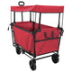 Vidaxx chariot à main pliable rouge 105 x 56,5 x 116 cm tissu oxford