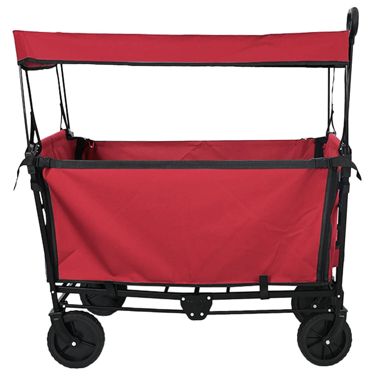 Vidaxx chariot à main pliable rouge 105 x 56,5 x 116 cm tissu oxford