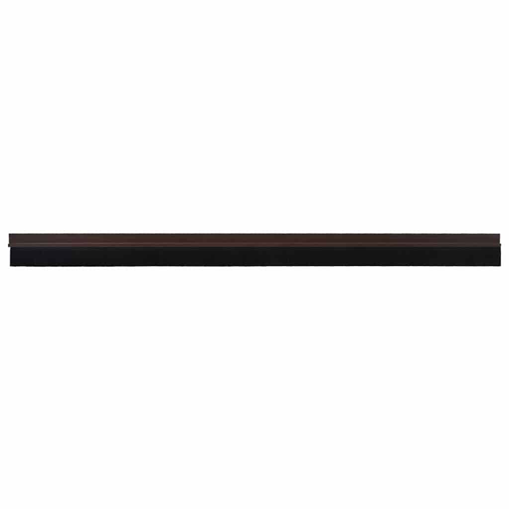 Vidaxx brosses de porte auto-adhésives 2 pcs marron 100 cm alliage d'aluminium