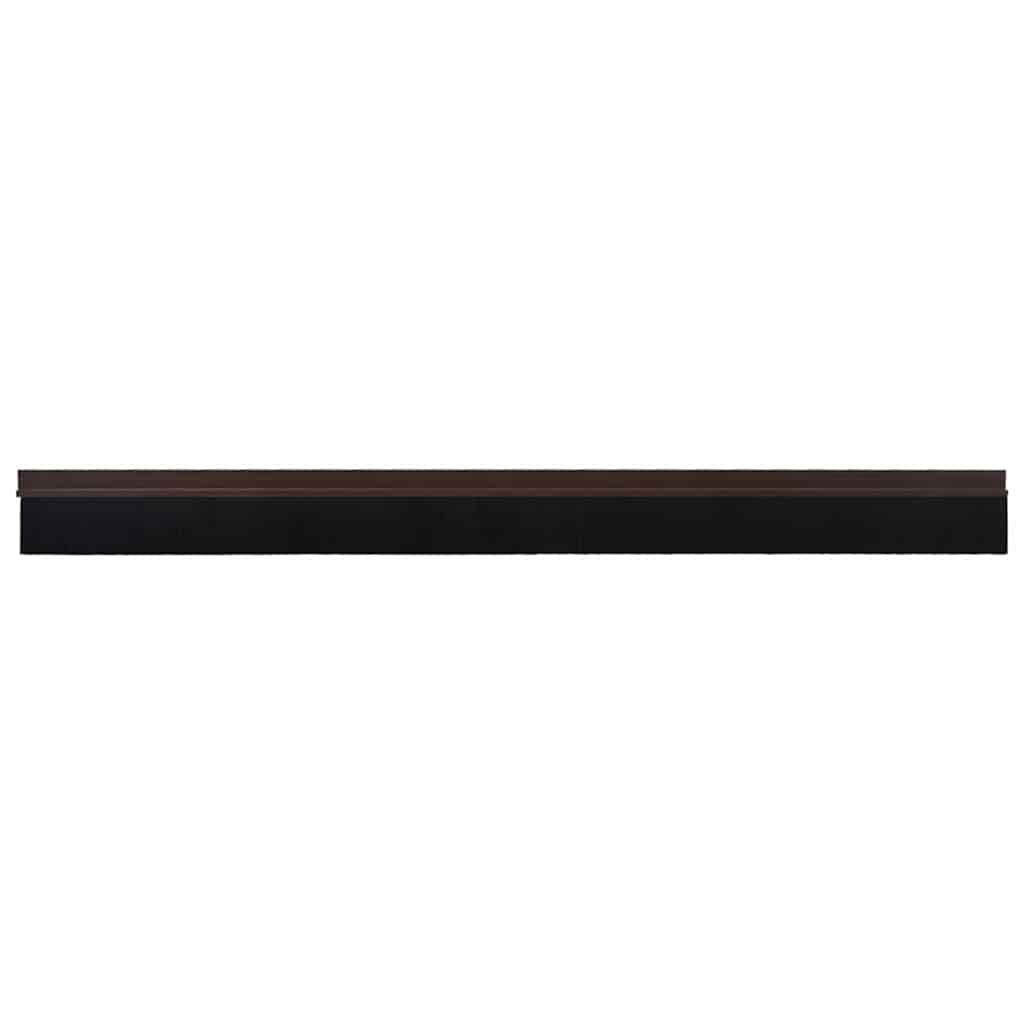 Vidaxx brosses de porte auto-adhésives 2 pcs marron 100 cm alliage d'aluminium