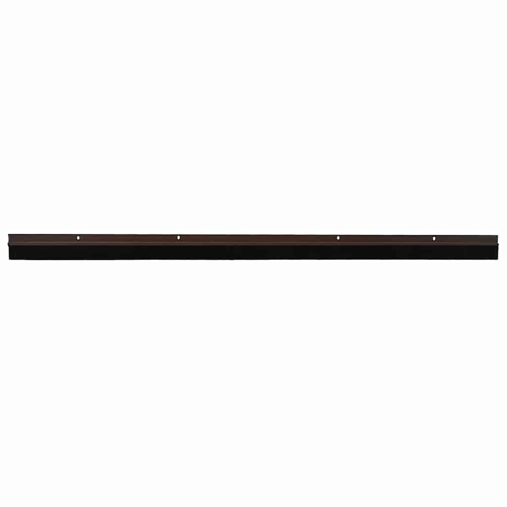 Vidaxl fermetures de brosse de porte vissables 2 pcs marron 100 cm