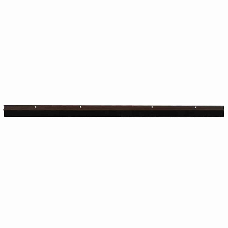Vidaxl fermetures de brosse de porte vissables 6 pcs marron 100 cm