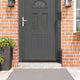 Vidaxl fermetures de brosse de porte vissables 6 pcs marron 100 cm