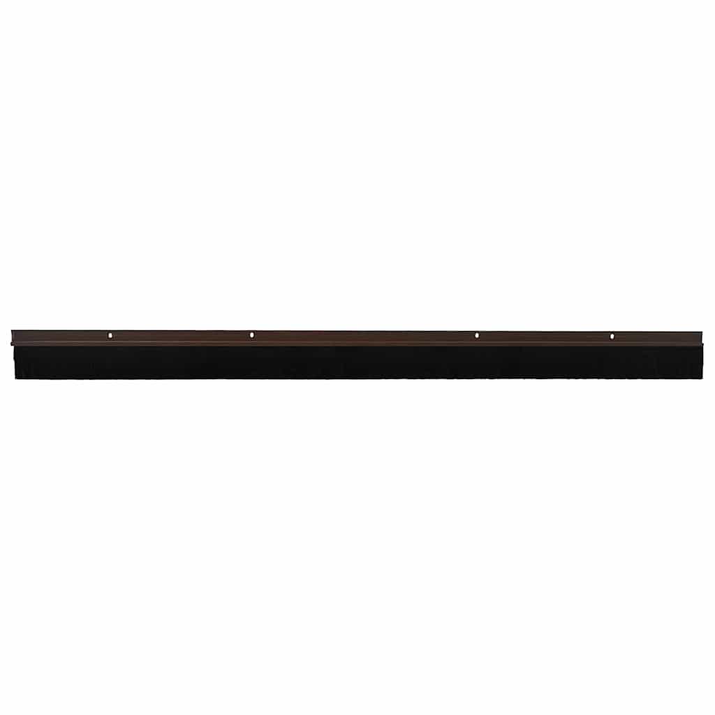 Vidaxl fermetures de brosse de porte vissables 6 pcs marron 100 cm