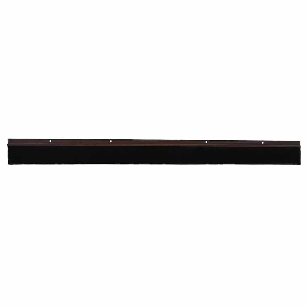 Vidaxl fermetures de brosse de porte vissables 6 pcs marron 100 cm