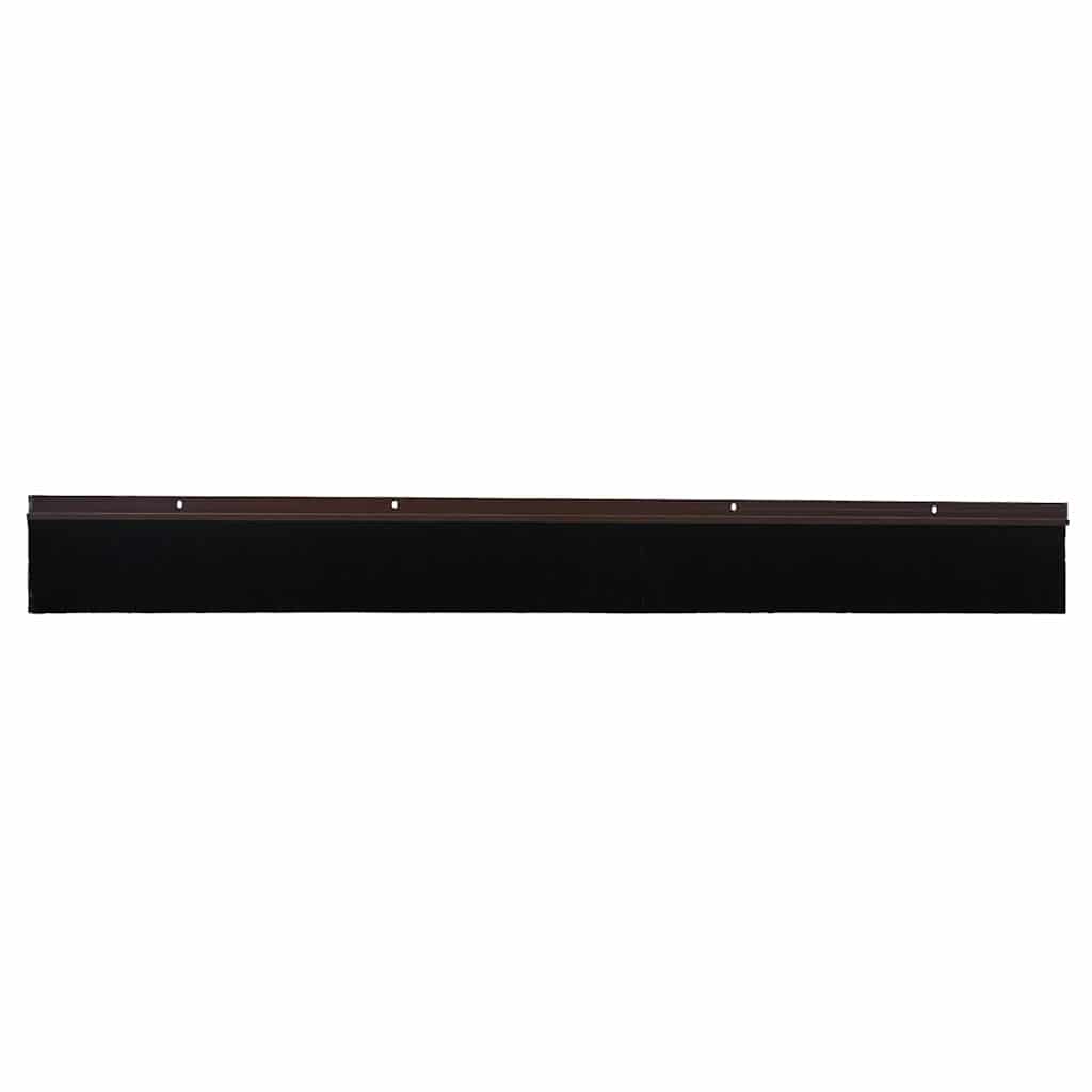 Vidaxx fermetures de brosse de porte vissables 12 pcs marron 100 cm