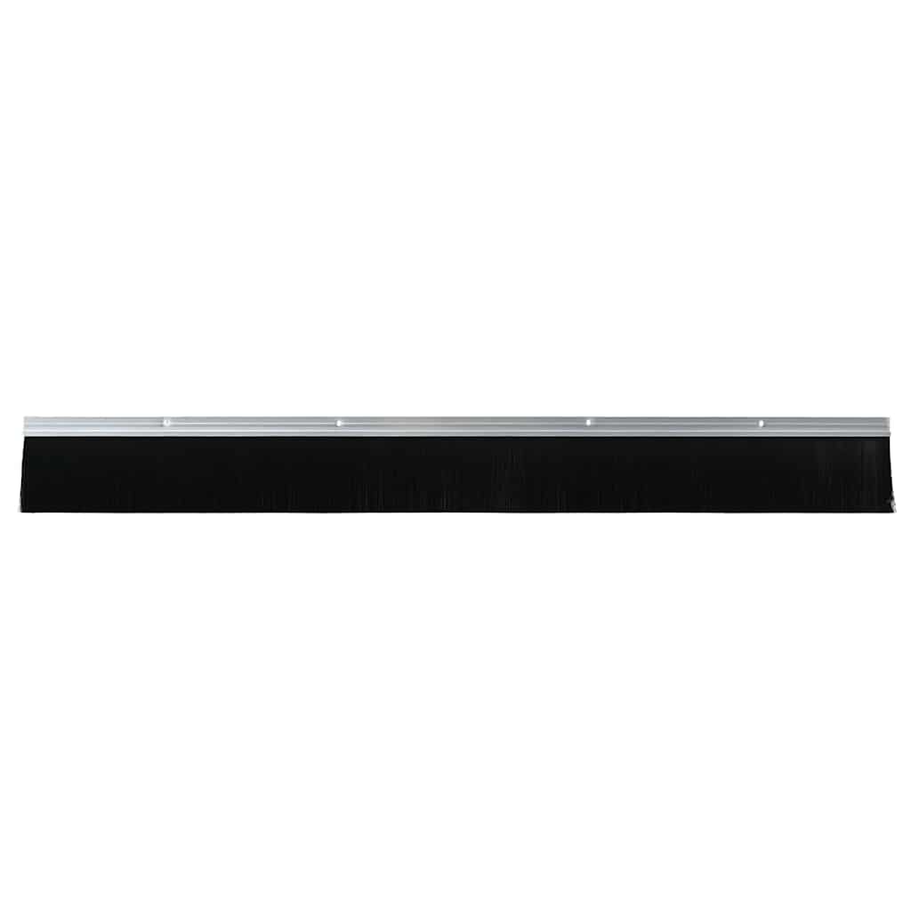 Vidaxx fermetures de brosse de porte vissables 6 pcs argent 100 cm