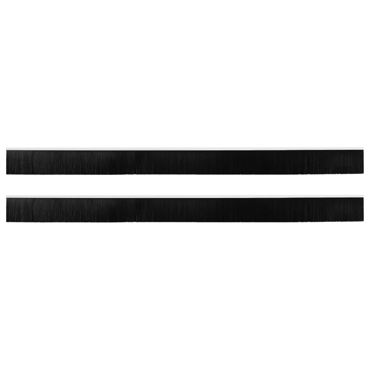 Vidaxx brosses de porte auto-adhésives 2 pcs blanc 100 cm alliage d'aluminium