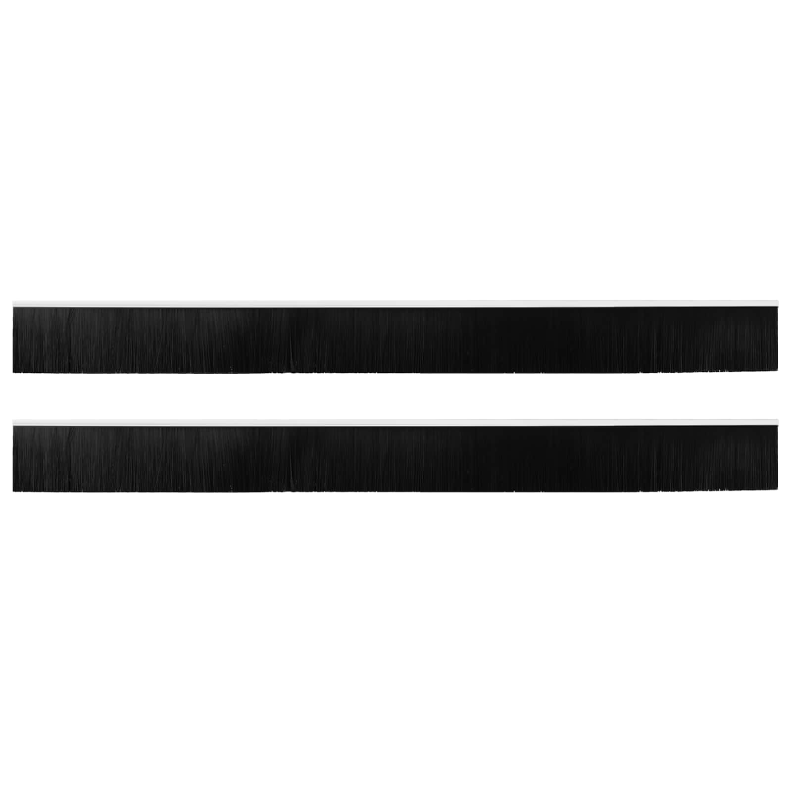 Vidaxx brosses de porte auto-adhésives 2 pcs blanc 100 cm alliage d'aluminium