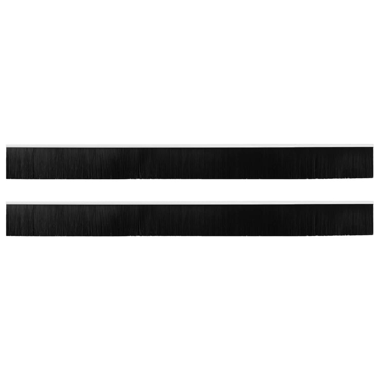 Vidaxx brosses de porte auto-adhésives 2 pcs blanc 100 cm alliage d'aluminium