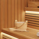 VidaXL seau de sauna 2 pcs bois de pin massif marron et chanvre