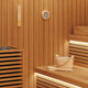 VidaXL ensemble d'accessoires de sauna 4 pcs bois de pin massif marron et chanvre