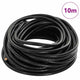 Vidaxl cordon cuir noir ø4 mm x 10 m cuir