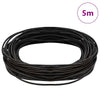 Vidaxl cordon en cuir marron foncé ø1 mm x 5 m cuir