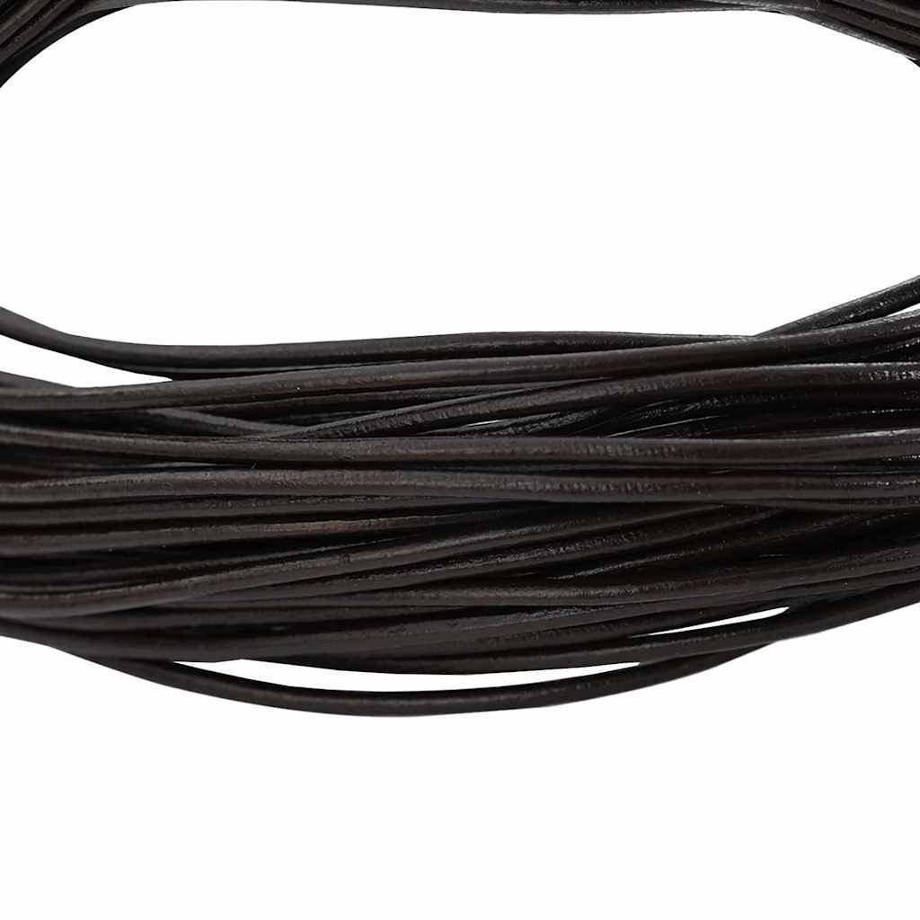 Vidaxl cordon en cuir marron foncé ø1 mm x 50 m cuir