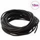 Vidaxl cordon cuir marron foncé ø3 mm x 10 m cuir