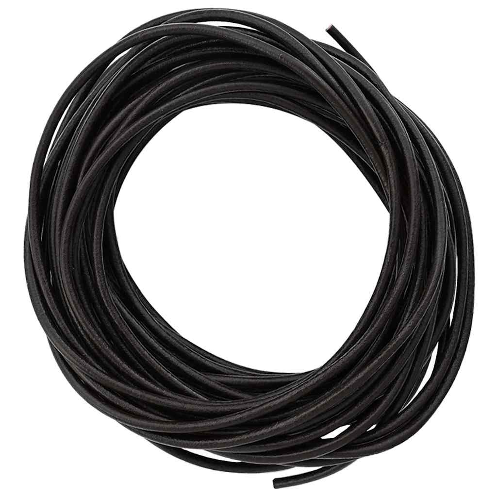 Vidaxl cordon cuir marron foncé ø3 mm x 10 m cuir