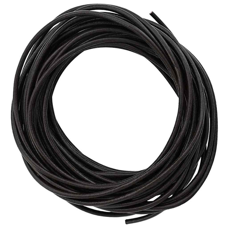 Vidaxl cordon cuir marron foncé ø3 mm x 10 m cuir
