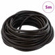 Vidaxl cordon cuir marron foncé ø5 mm x 5 m cuir