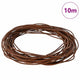 Vidaxl cordon en cuir marron clair ø1 mm x 10 m cuir