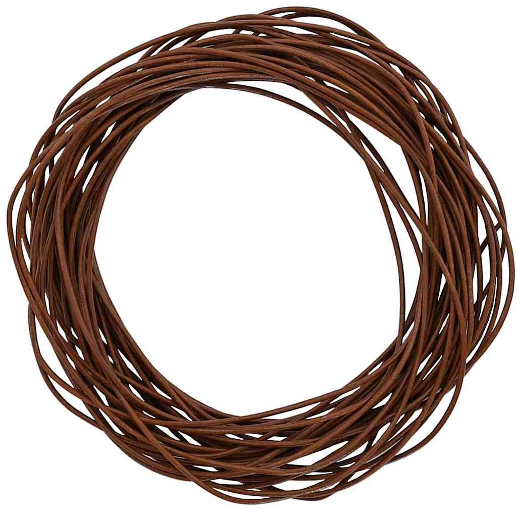 Vidaxl cordon en cuir marron clair ø1 mm x 10 m cuir
