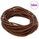 Vidaxl cordon cuir marron clair ø2,5 mm x 50 m cuir
