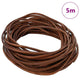 Vidaxl cordon cuir marron clair ø3 mm x 5 m cuir