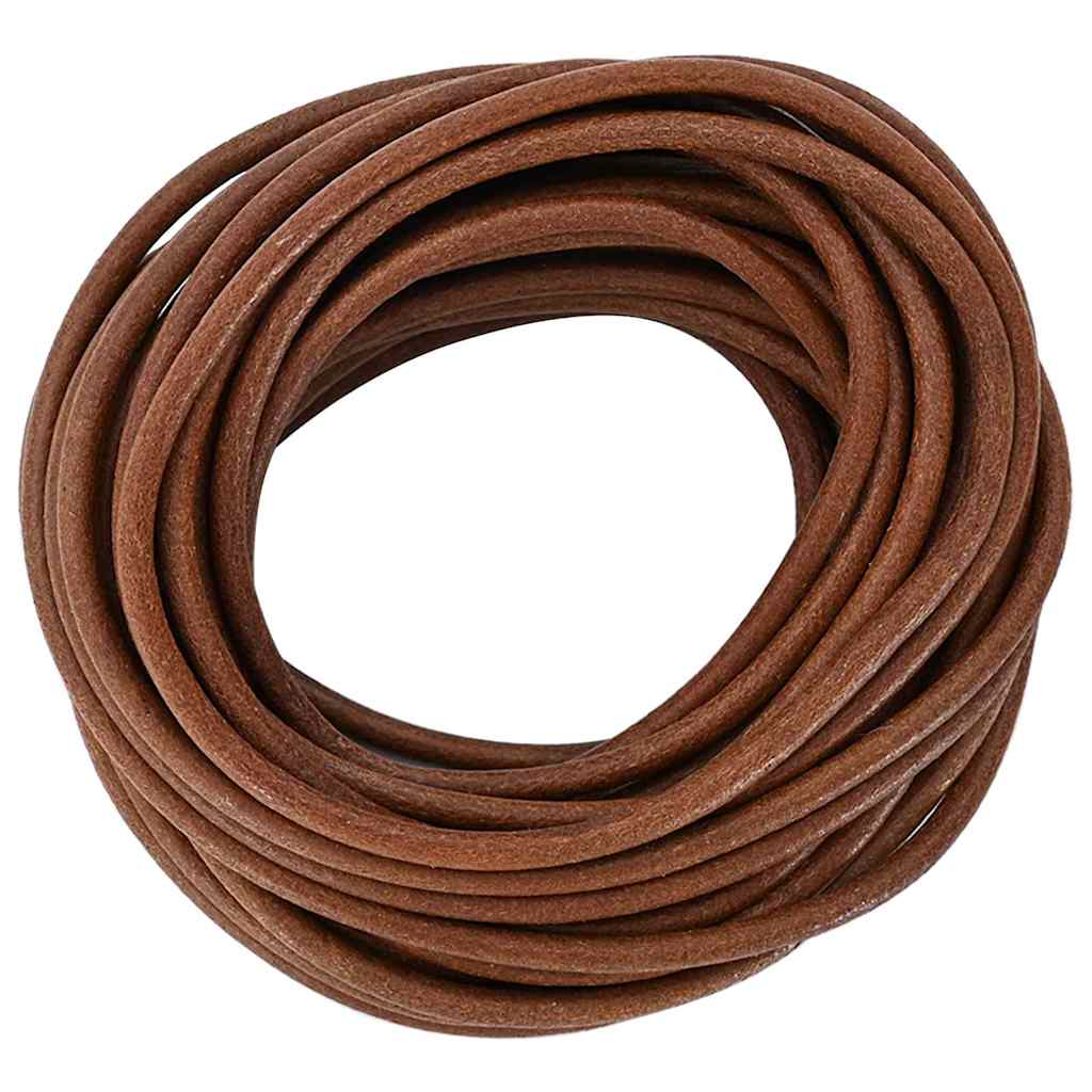 Vidaxxl cordon en cuir marron clair ø5 mm x 50 m cuir