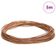 Vidaxl cordon en cuir marron ø1 mm x 5 m cuir