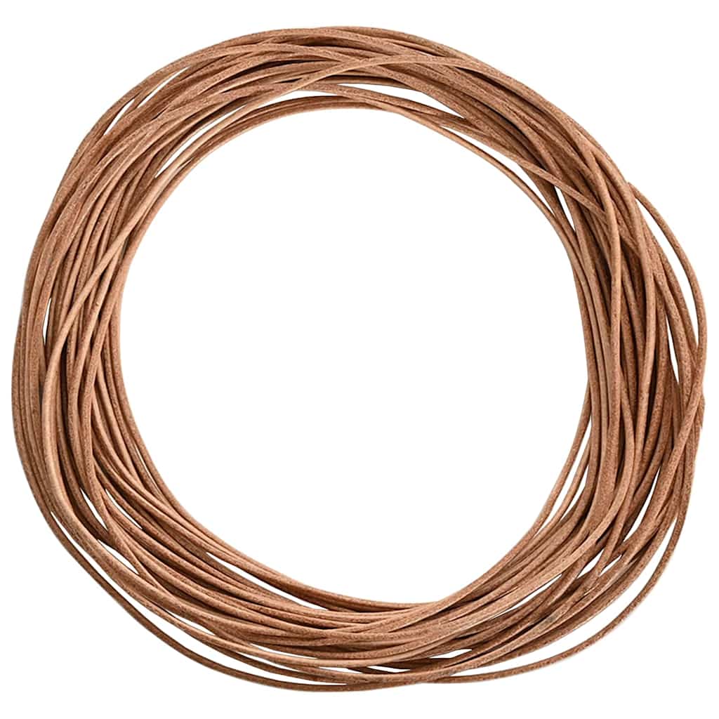 Vidaxl cordon en cuir marron ø1 mm x 10 m cuir