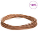 Vidaxl cordon cuir marron ø1,5 mm x 10 m cuir
