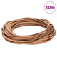 Vidaxl cordon cuir marron ø5 mm x 10 m cuir