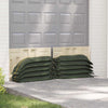 VidaXL sacs de sable 10 pcs vert foncé 120 x 27 cm HDPE