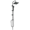 Vidaxx set de douche noir 47 x 20 x 95 cm acier inoxydable