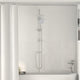 Vidaxx set de douche argent 47 x 20 x 95 cm acier inoxydable