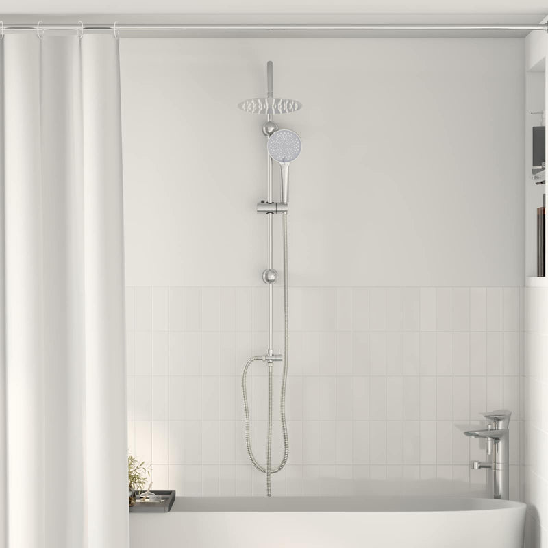 Vidaxx set de douche argent 47 x 20 x 95 cm acier inoxydable