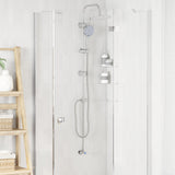 Vidaxx set de douche argent 47 x 20 x 95 cm acier inoxydable - afbeelding 3