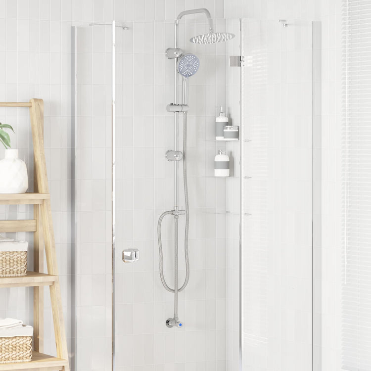 Vidaxx set de douche argent 47 x 20 x 95 cm acier inoxydable